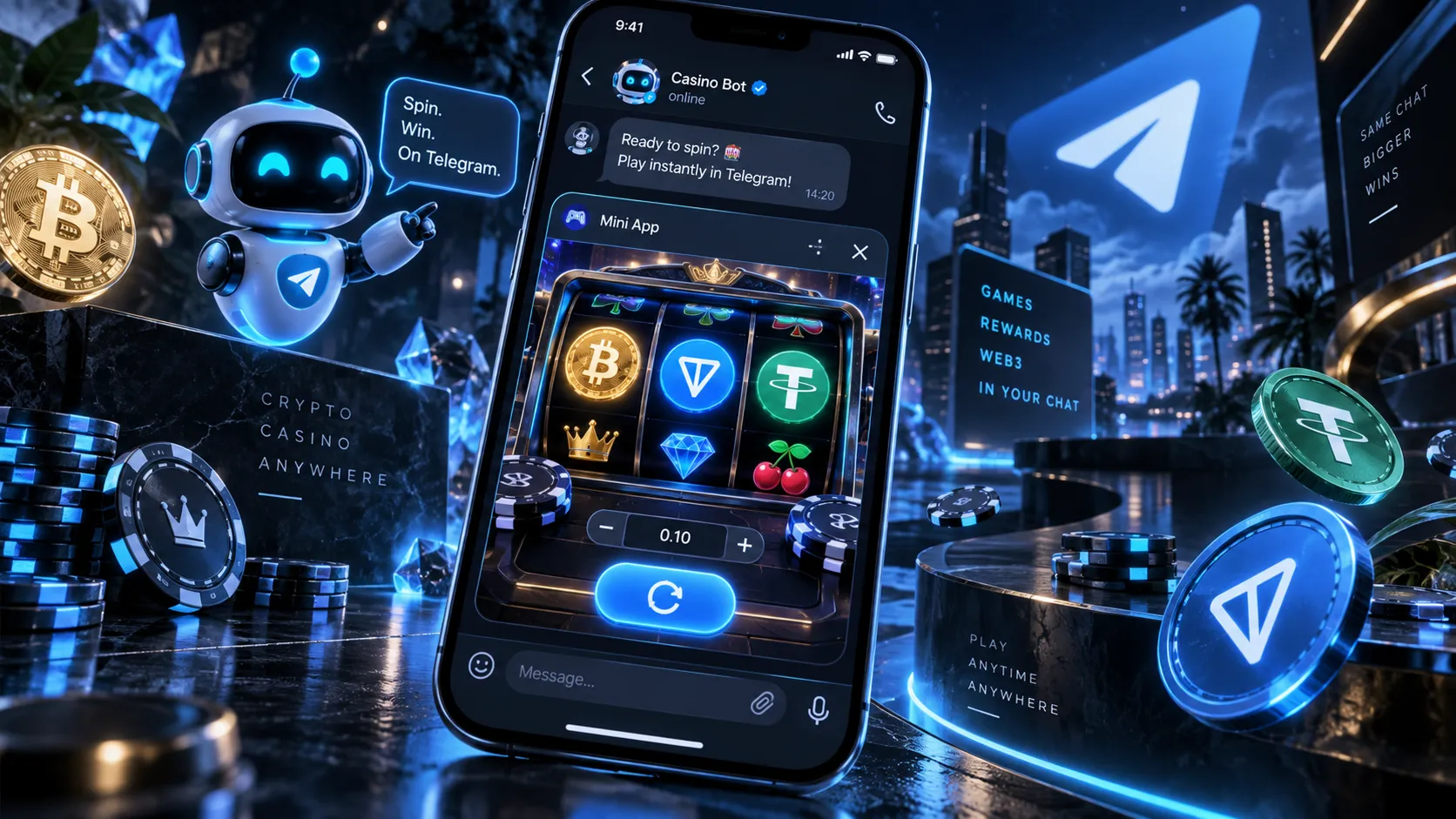 Telegram криптоказино крипто казино в телеграм — криптоказино в Telegram: Web3-приложения и боты